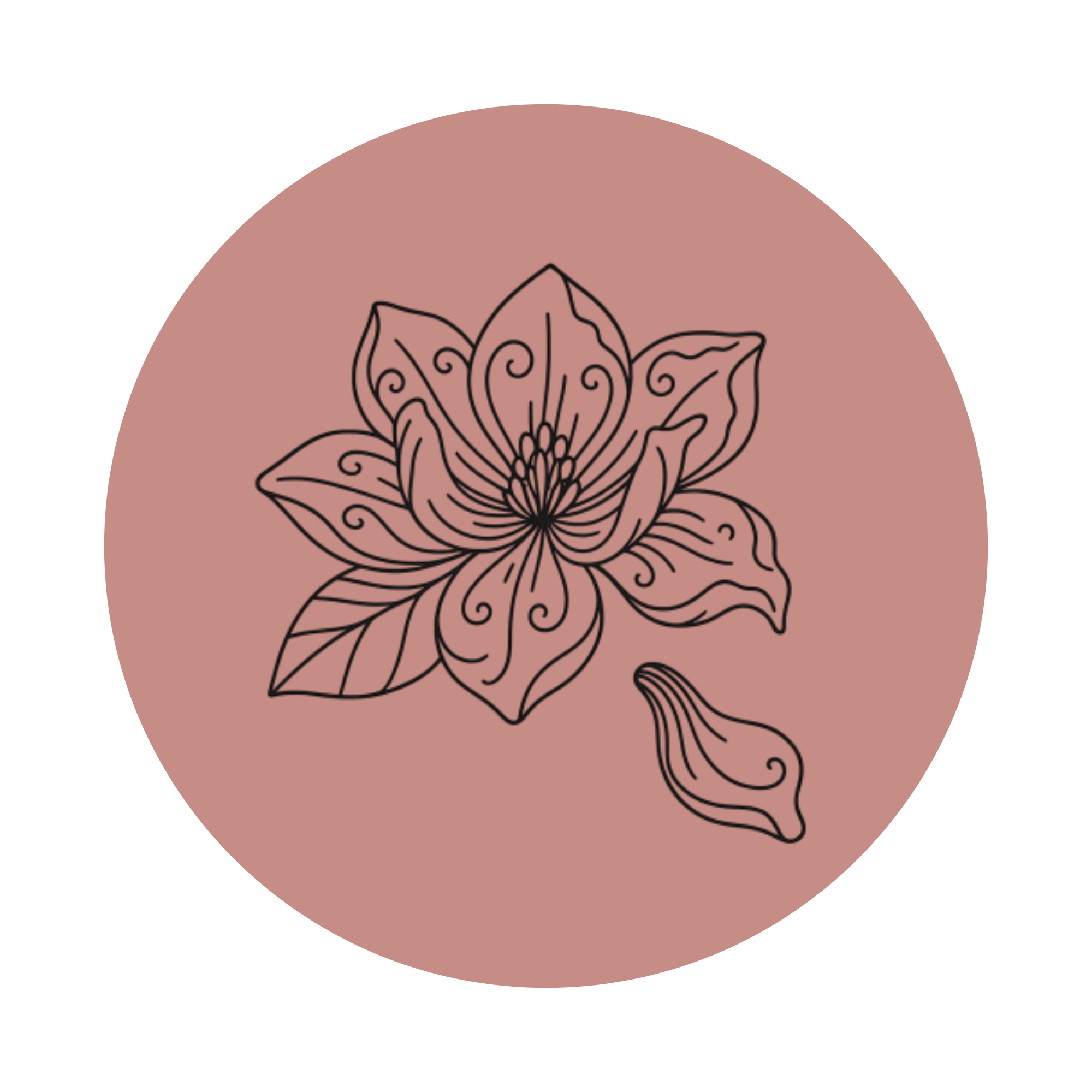 Icono de flor de magnolia